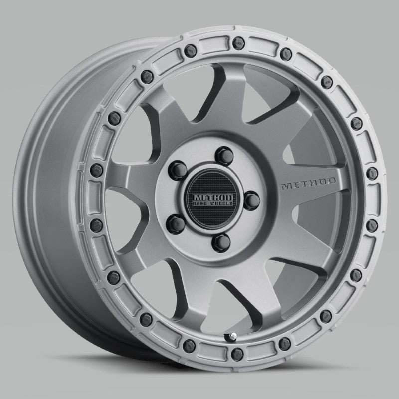 Method Mr317 18x9 +18mm Offset 5x150 110.5mm CB Matte Titanium Wheel - Mammoth Racing -