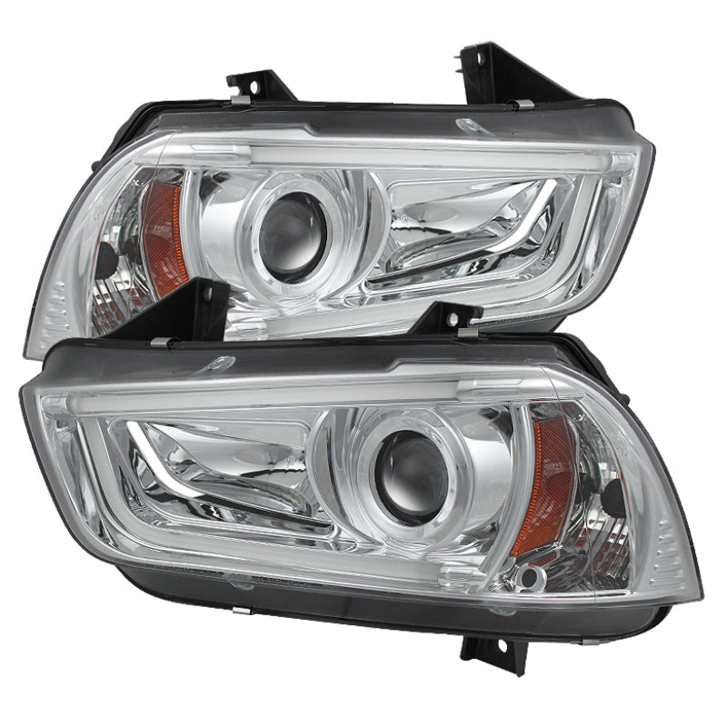 Spyder Dodge Charger 11-14 Projector Headlights Xenon/HID Model- DRL Chrm PRO-YD-DCH11-LTDRL-HID-C - Mammoth Racing -
