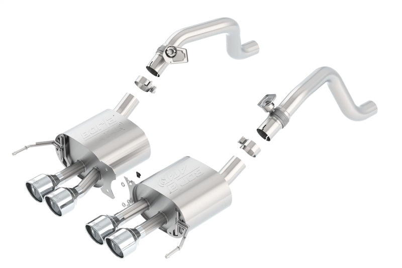 Borla 14-15 Chevy Corvette C7 w/ AFM w/o NPP Atak Rear Section Exhaust Quad Rd RL Tips - My Store