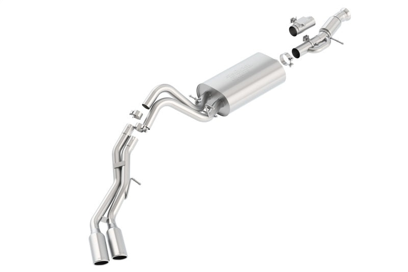 Borla Touring Cat Back 15-16 GMC Denali 6.2L V8 2.75in, 2.25in Dual Same Side Exit 4in Tips Exhaust - My Store