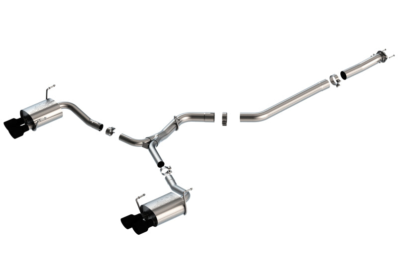 Borla 15-19 Subaru WRX/STI 2.5L Turbo 3in S-Type Catback Exhaust - 2.5in Black Chrome Tips - My Store