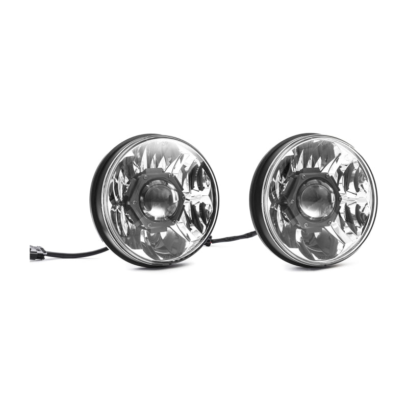 KC HiLiTES 07-18 Jeep JK (Not for Rubicon/Sahara) 7in. Gravity LED Pro DOT Headlight (Pair Pack Sys) - Mammoth Racing -