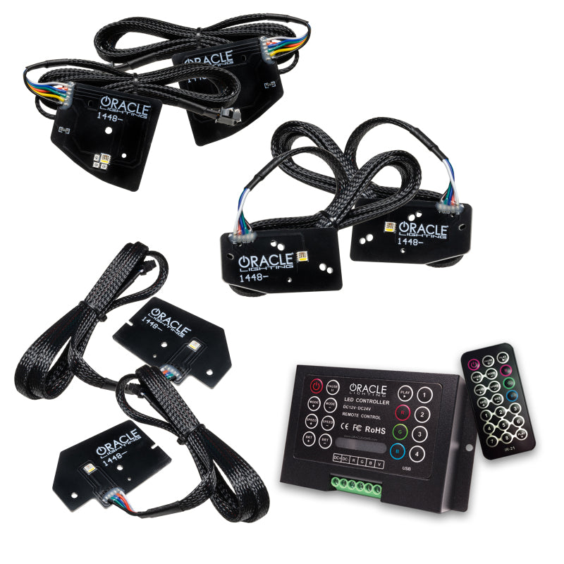 Oracle 19-21 RAM 1500 Projector LED Headlight DRL Upgrade Kit - ColorSHIFT RGBW+A w/ 2.0 Controller - Mammoth Racing -