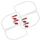 Oracle Ford F250/350 11-16 LED Halo Kit (Square Ring Design) - White - Mammoth Racing -