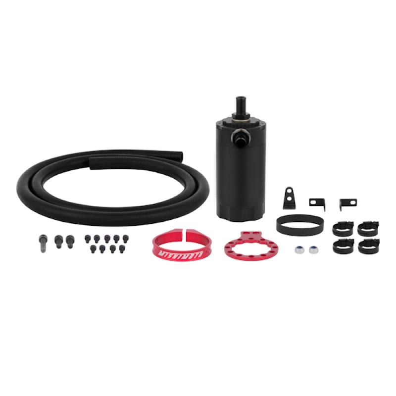 Mishimoto Universal Baffled Oil Catch Can - Red - Mammoth Racing -