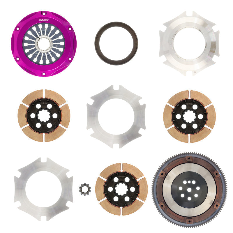 Exedy 1996-1996 Mitsubishi Lancer Evolution IV L4 Hyper Triple Cerametallic Clutch Rigid - Mammoth Racing -