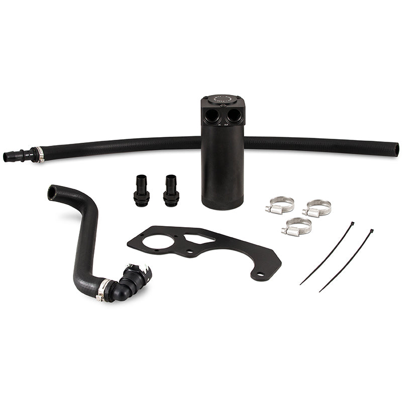 Mishimoto 2018+ Jeep Wrangler JL 2.0L Baffled Oil Catch Can Kit - Black - Mammoth Racing -