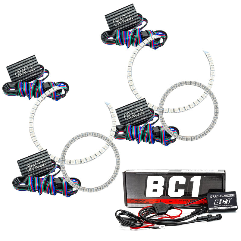 Oracle Mazda 3 10-12 Halo Kit - ColorSHIFT w/ BC1 Controller - Mammoth Racing -
