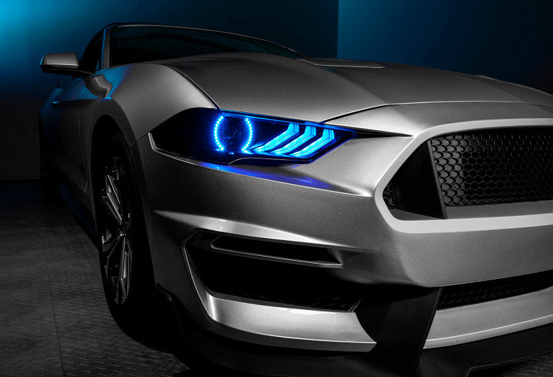 Oracle 18-21 Ford Mustang Dynamic DRL Upgrade w/ Halo Kit & Sequential Turn Signal - ColorSHIFT - Mammoth Racing -