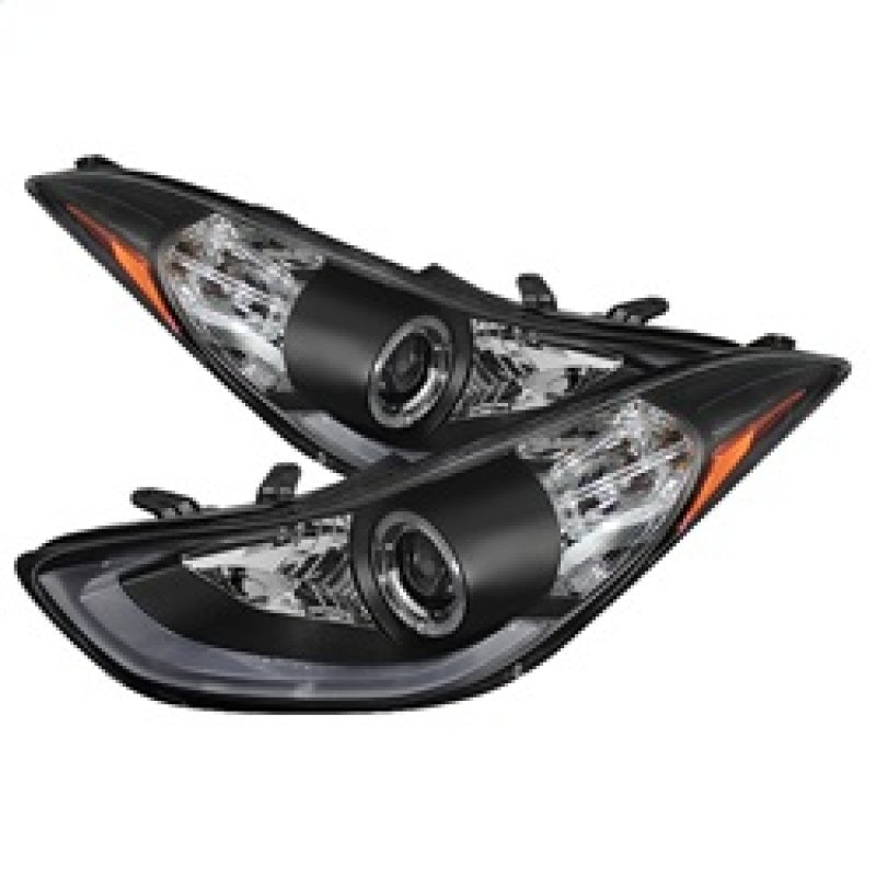 Spyder Hyundai Elantra 11-13 Projector Headlights LED Halo DRL Blk PRO-YD-HYELAN11-DRL-BK - Mammoth Racing -