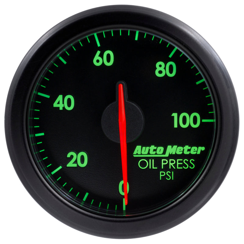 Autometer Airdrive 2-1/6in Oil Pressure Gauge 0-100 PSI - Black - My Store