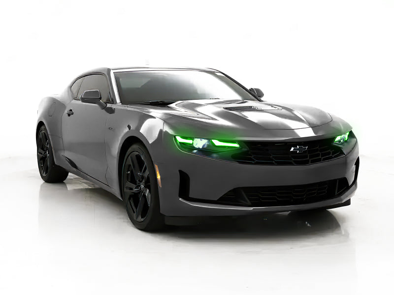 Oracle 19-21 Chevy Camaro LS/LT RGB+A Headlight DRL Upgrade Kit - ColorSHIFT w/o Controller - Mammoth Racing -