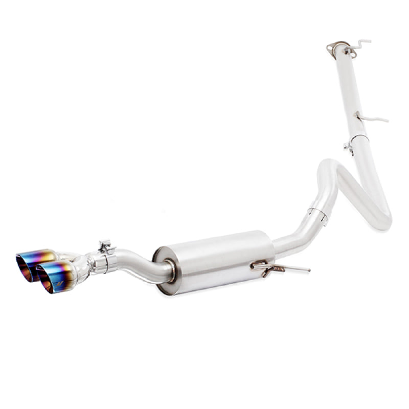 Mishimoto 14-16 Ford Fiesta ST 1.6L 2.5in Stainless Steel Cat-Back Exhaust w/ Burnt Ti Tips - Mammoth Racing -