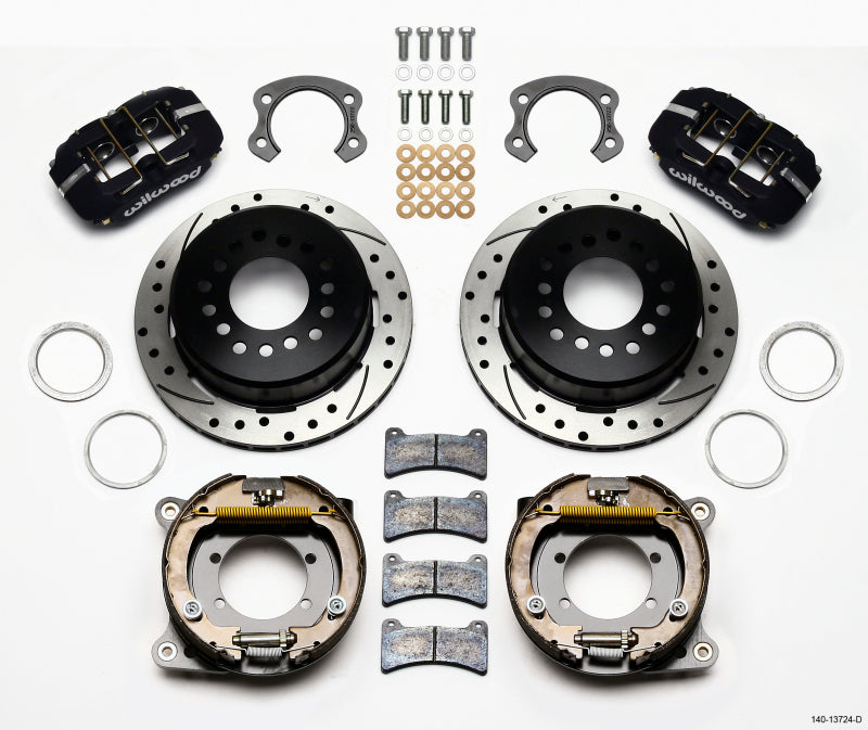Wilwood Dynapro Low-Profile 11.00in P-Brake Kit Drilled Ford 8.8 Special w/2.50in Offset-5 Lug - My Store