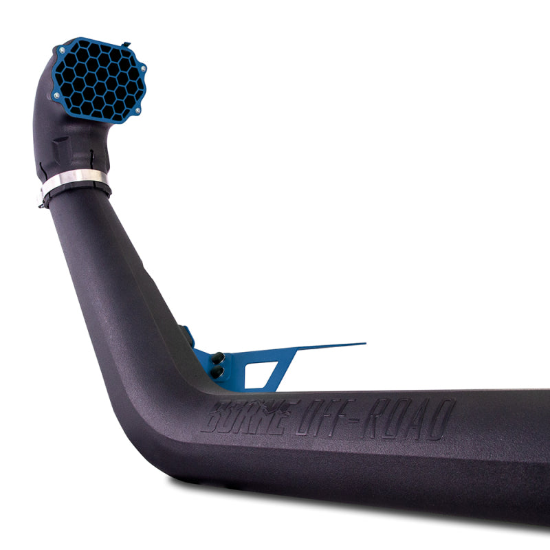 Mishimoto BORNE Off-Road 2018+ Jeep Wrangler JL Snorkel - Micro-Wrinkle Blue - Mammoth Racing -