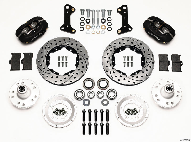 Wilwood Forged Dynalite Front Kit 11.00in Drilled 67-69 Camaro 64-72 Nova Chevelle - Mammoth Racing -