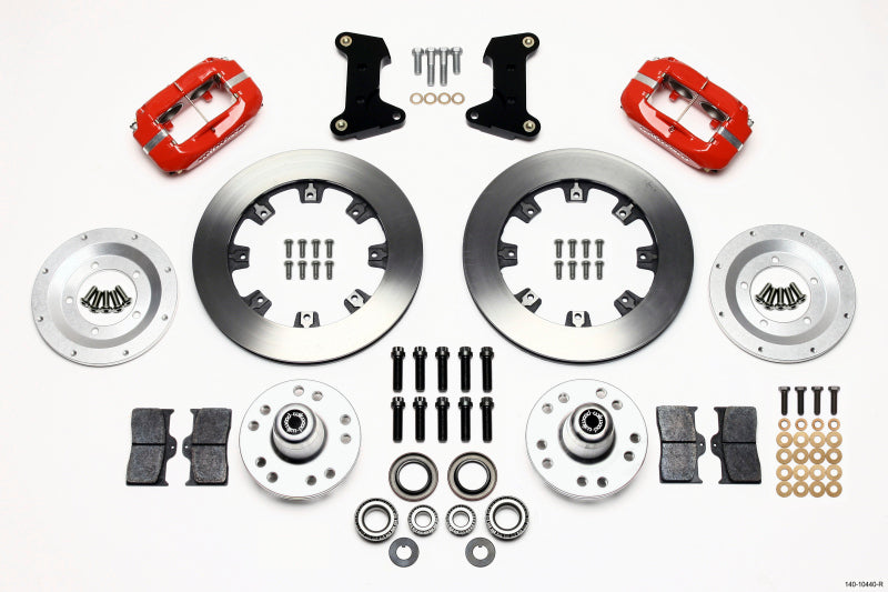 Wilwood Forged Dynalite Front Kit 12.19in Red 74-80 Pinto/Mustang II Disc Spindle only - Mammoth Racing -