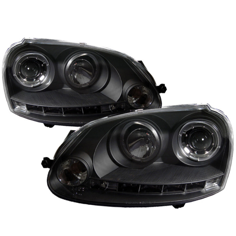 Spyder Volkswagen GTI 06-09/Jetta 06-09 Halogen Model Only - LED Halo DRL Black PRO-YD-VG06-HL-BK - Mammoth Racing -