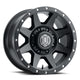 Icon Rebound HD 18x9 8x6.5 12mm Offset 5.5in BS 121.4mm Bore Satin Black Wheel - Mammoth Racing -