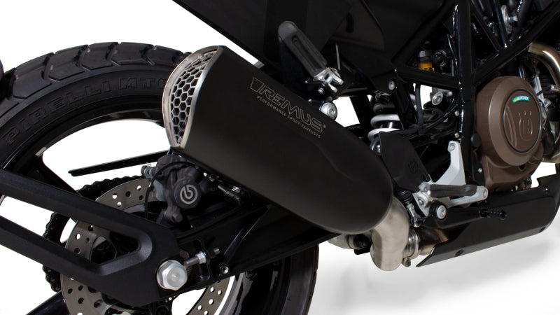 Remus 2018 Husqvarna Vitpilen 701/Svartpilen 701 Euro 8 NXT Black Race Slip On w/Sound Insert - Mammoth Racing -