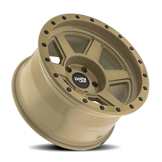 Dirty Life 9315 Compound 17x9 / 6x135 BP / -12mm Offset / 87.1mm Hub Desert Sand Wheel