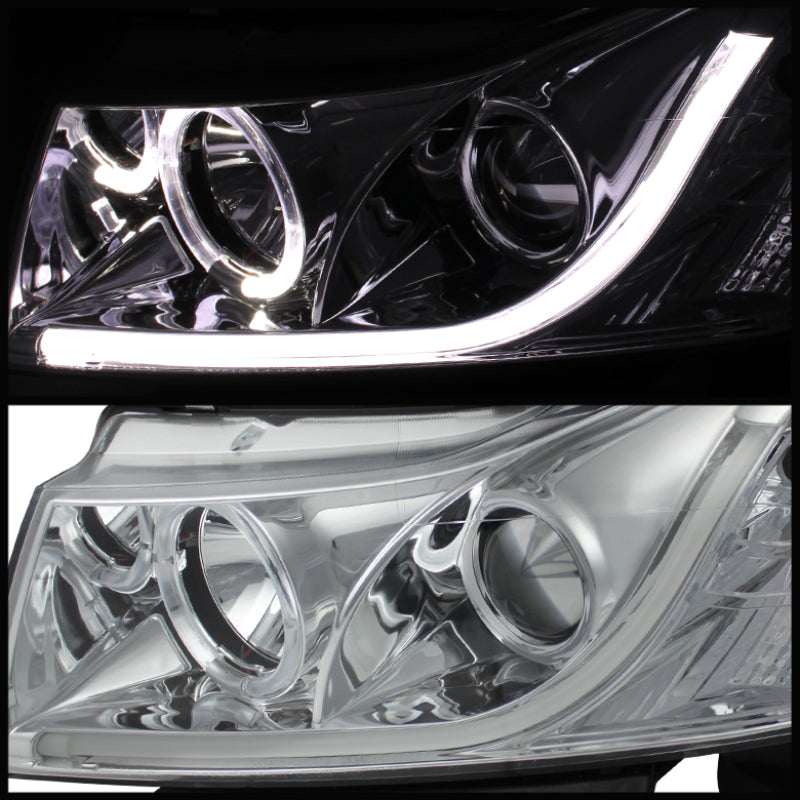 Spyder Chevy Cruze 11-14 Projector Headlights Light Tube DRL Chrm PRO-YD-CCRZ11-LTDRL-C - Mammoth Racing -