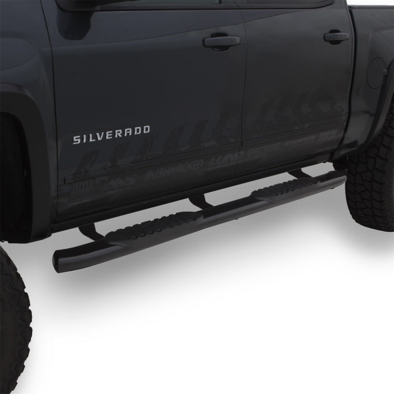 Lund 2019 Chevrolet Silverado 1500 Crew Cab 5in Oval Curved SS Nerf Bars - Black - My Store
