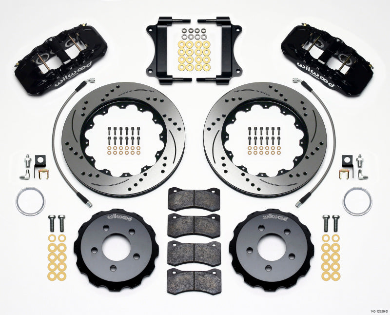 Wilwood Aero6 Front Hat Kit 14.25 Drilled 2008-2009 Pontaic G8 w/Lines - Mammoth Racing -