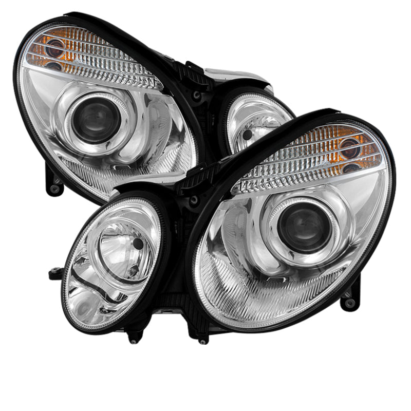Spyder Mercedes Benz E-Class 03-06 Projector Headlights Xenon/HID Model- Chrm PRO-YD-MBW21103-HID-C - Mammoth Racing -