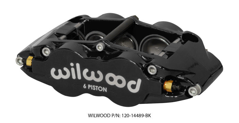 Wilwood Caliper Forged Narrow Superlite R/H Fnsl6r-ds Dust Seal 1.62/1.12/1.12,1.25 Rotor - Black - Mammoth Racing -