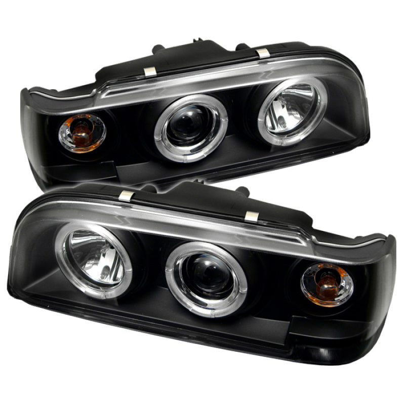 Spyder Volvo 850 93-97 Projector Headlights LED Halo Black High H1 Low H1 PRO-YD-VO85092-HL-BK - Mammoth Racing -