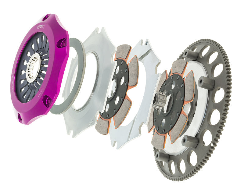 Exedy 2004-2014 Subaru Impreza WRX STI H4 Hyper Compe-R Twin Cerametallic Clutch Rigid Pull Type - Mammoth Racing -