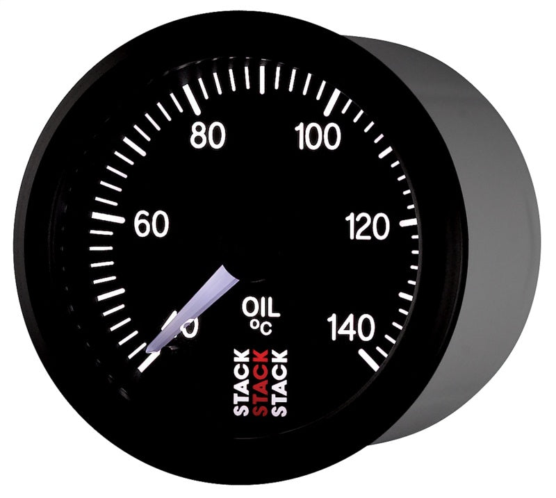 Autometer Stack 52mm 40-140 Deg C 1/8in Nptf Male Pro Stepper Motor Oil Temp Gauge - Black - My Store