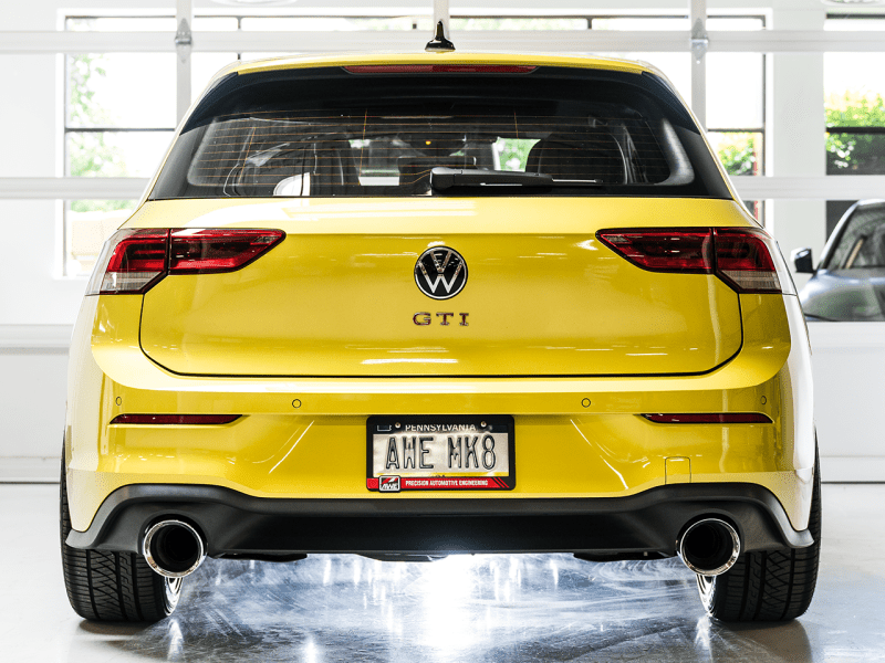 AWE 2022 VW GTI MK8 Touring Edition Exhaust - Chrome Silver Tips - My Store