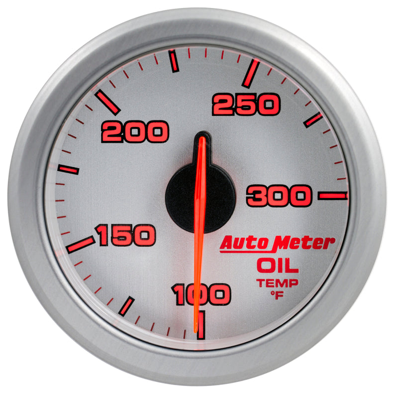 Autometer Airdrive 2-1/6in Oil Temp Gauge 100-300 Degrees F - Silver - My Store