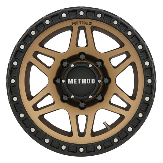 Method Mr312 18x9 +18mm Offset 8x6.5 130.81mm CB Method Bronze/Black Street Loc Wheel