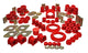 Energy Suspension 95-6/00 Toyota 4WD Pickup (Except T-100 & Tundra) Red Hyper-Flex Master Bushing S - My Store
