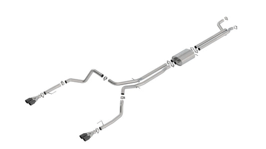 Borla 2019 Chevrolet Silverado 1500 6.2 w/ 147in WB 2.75in S-Type Catback Exhaust -Black Chrome Tips - Mammoth Racing -