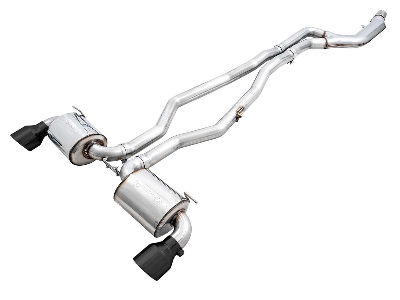 AWE 2020 Toyota Supra A90 Non-Resonated Touring Edition Exhaust - 5in Diamond Black Tips - My Store