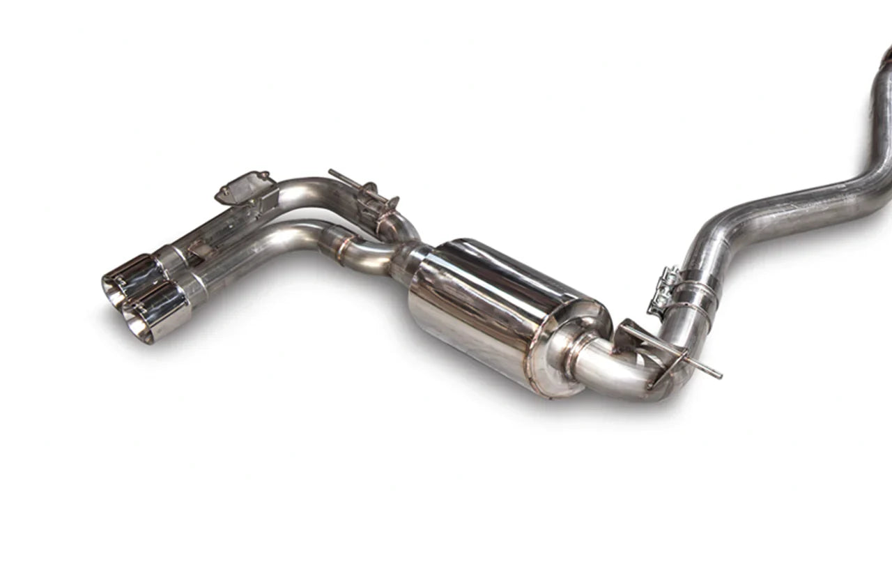 AWE Tuning BMW F3X N20/N26 328i/428i Touring Edition Exhaust Quad Outlet - 80mm Diamond Black Tips - My Store