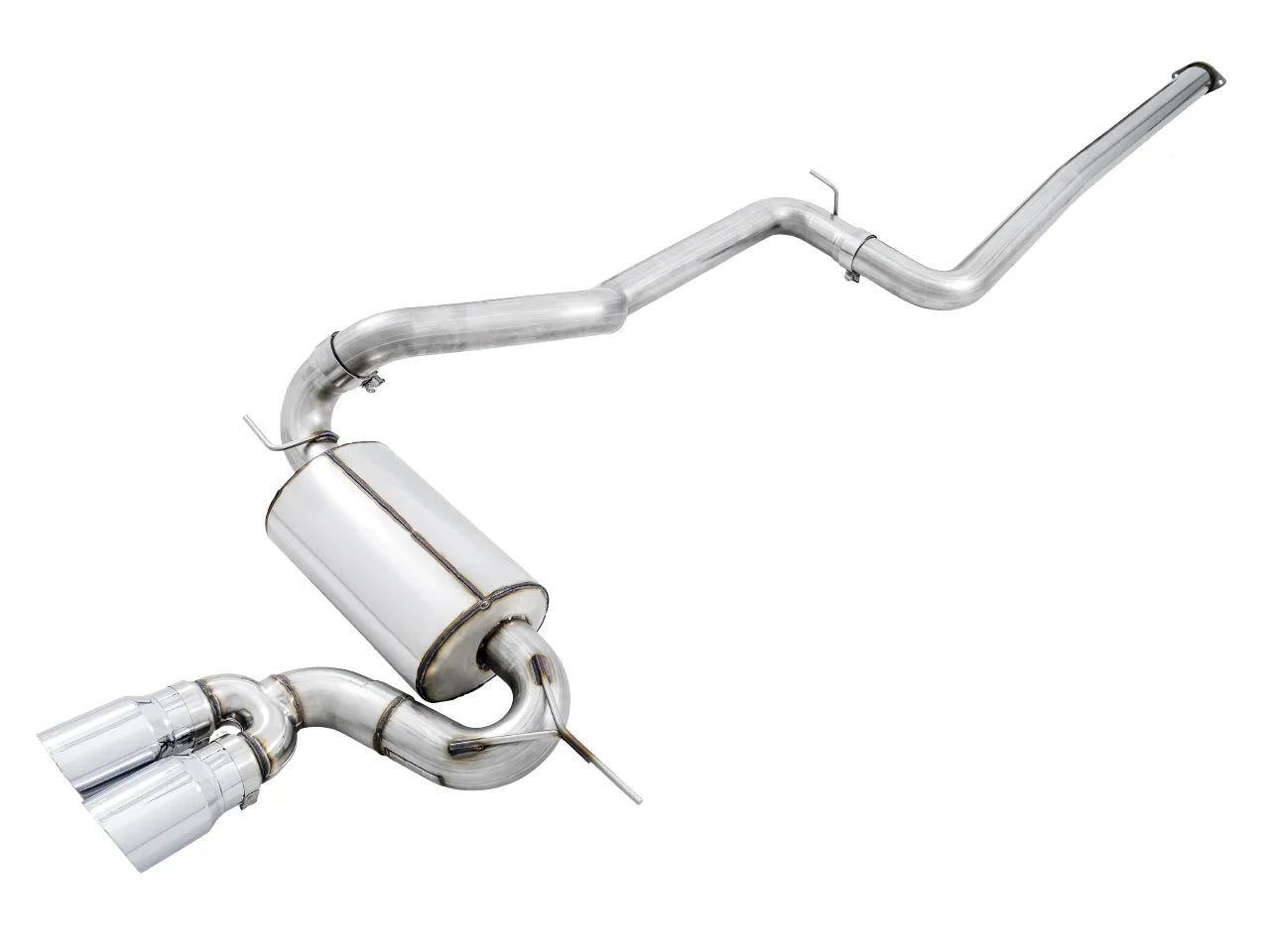 AWE Tuning Ford Focus ST Touring Edition Cat-back Exhaust - Resonated - Diamond Black Tips - My Store