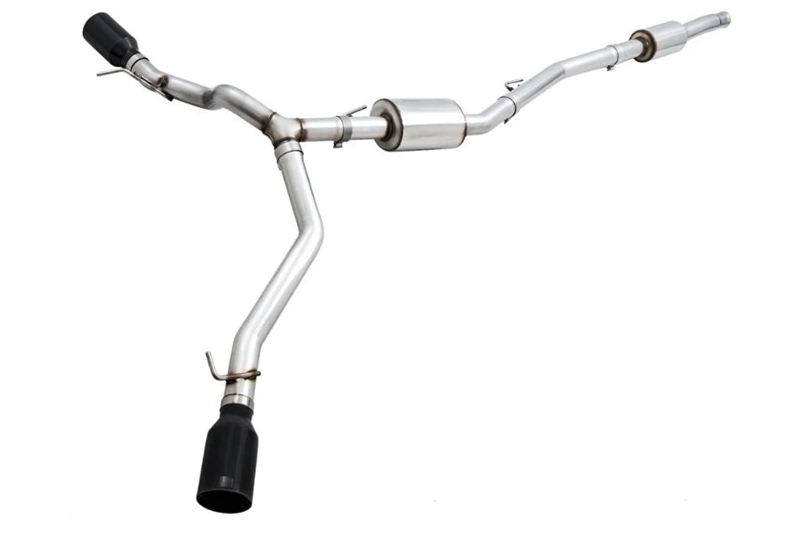 AWE Tuning 20-21 Jeep Gladiator JT 3.6L Tread Edition Cat-Back Dual Exhaust - Diamond Black Tip - My Store