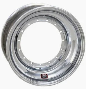 Weld Sprint Direct MT 15x8 / 5x9.75 BP / 4in. BS Polished Assembly - Outer BL w/Black 6-Dzus Cover - Mammoth Racing -