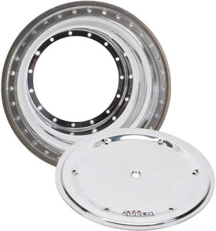 Weld Sprint Outer Rim Half 15x2.63 - Beadlock w/6-Dzus Cover - Mammoth Racing -