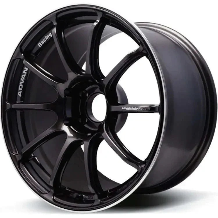 Advan RZII 18X9.0 +63 5-114.3 Racing Wheel - Hyper Black & Ring Wheel - My Store