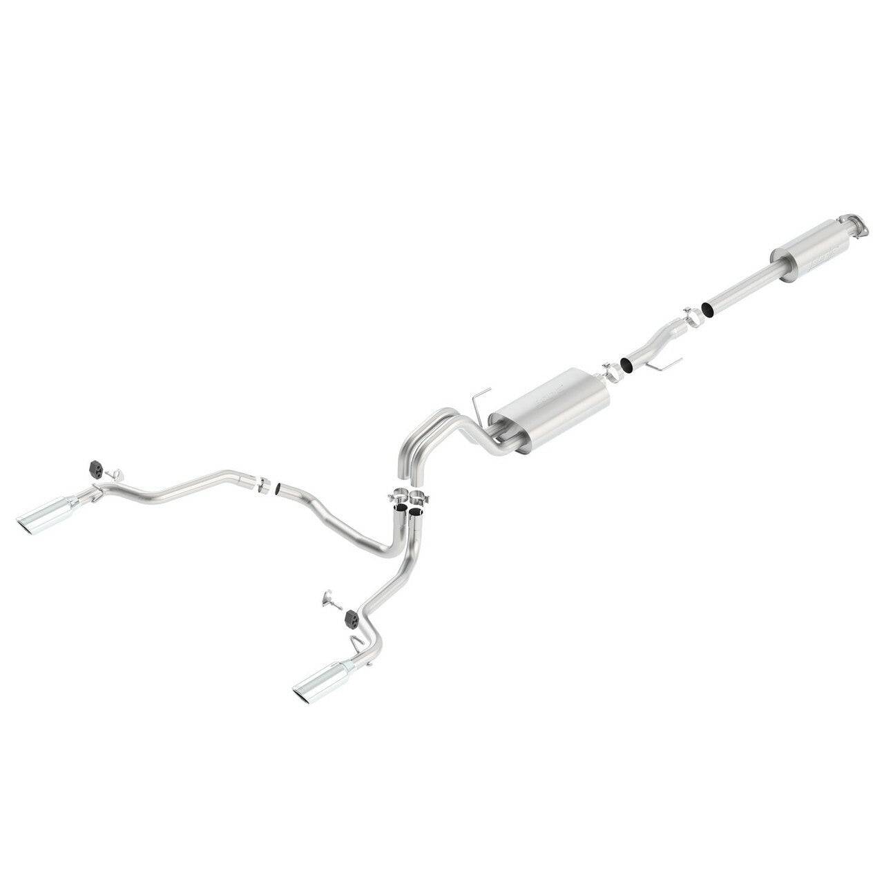 Borla 15-16 Ford F-150 3.5L EcoBoost Ext. Cab Std. Bed Catback Exhaust S-Type Truck Side Exit - Mammoth Racing -