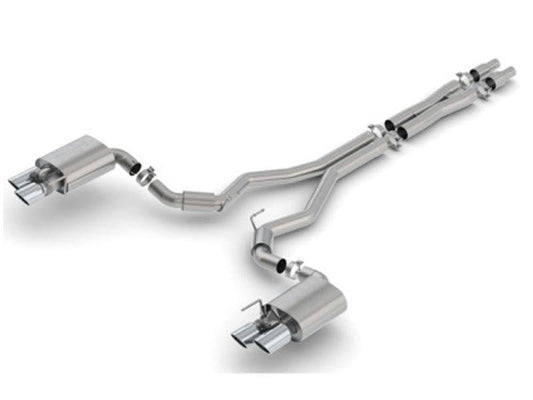 Borla 2018 Ford Mustang GT 5.0L AT/MT 3in S-Type Catback Exhaust w/ Valves - Mammoth Racing -