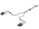 Borla 2018 Ford Mustang GT (A/T / M/T) 3in ATAK Catback Exhaust w/o Valves w/ Black Chrome Tips - Mammoth Racing -