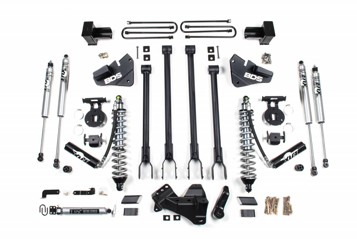 Superlift 17-19 Ford F-250 4WD 4in Lift Kit Component Box w/ STD 4-Link Radius Arm - Rear Bump Stops - Mammoth Racing -