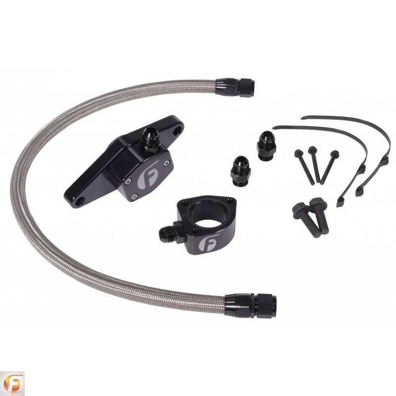 Fleece Performance 98.5-02 VP Coolant Bypass Kit w/ Stainless Steel Braided Line - My Store